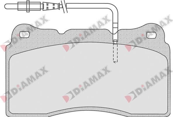 Diamax N09270 - Тормозные колодки, дисковые, комплект autospares.lv