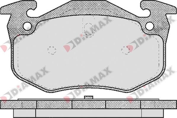 Diamax N09271 - Тормозные колодки, дисковые, комплект autospares.lv