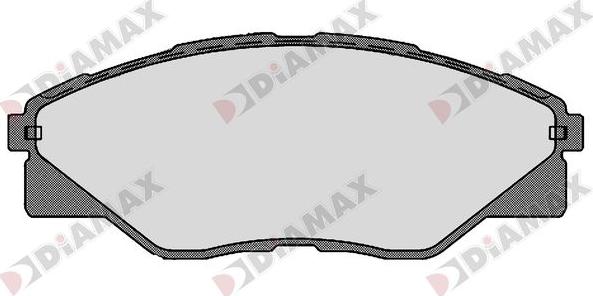 Diamax N09278 - Тормозные колодки, дисковые, комплект autospares.lv