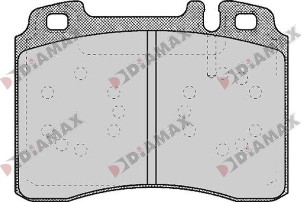 Diamax N09799 - Тормозные колодки, дисковые, комплект autospares.lv