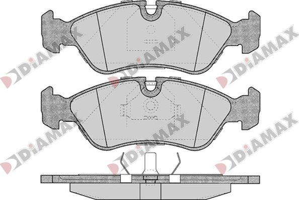 Diamax N09794 - Тормозные колодки, дисковые, комплект autospares.lv