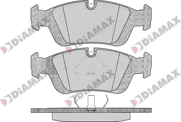 Diamax N09796 - Тормозные колодки, дисковые, комплект autospares.lv