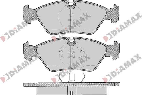 Diamax N09791 - Тормозные колодки, дисковые, комплект autospares.lv