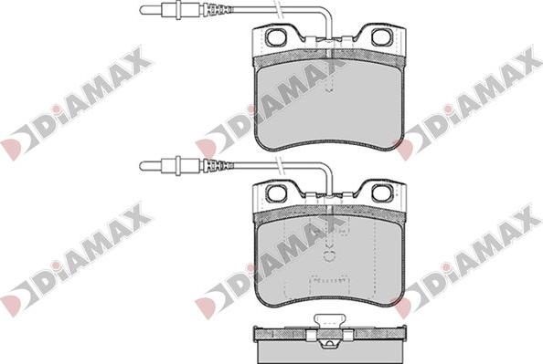 Diamax N09793 - Тормозные колодки, дисковые, комплект autospares.lv