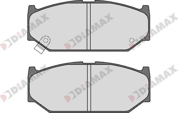 Diamax N09746 - Тормозные колодки, дисковые, комплект autospares.lv