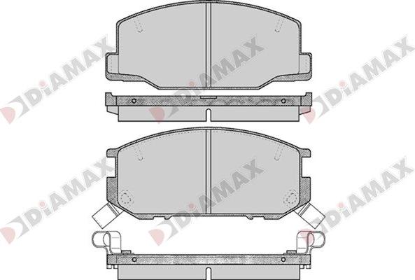 Diamax N09740 - Тормозные колодки, дисковые, комплект autospares.lv