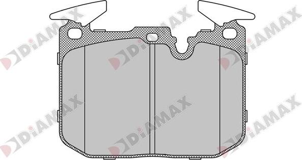 Diamax N09762 - Тормозные колодки, дисковые, комплект autospares.lv