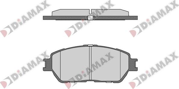 Diamax N09709 - Тормозные колодки, дисковые, комплект autospares.lv