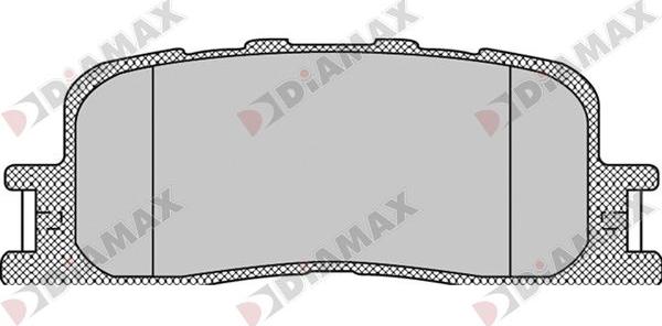 Diamax N09730 - Тормозные колодки, дисковые, комплект autospares.lv