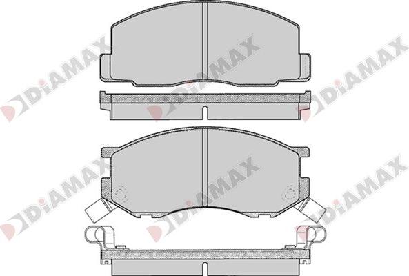 Diamax N09737 - Тормозные колодки, дисковые, комплект autospares.lv