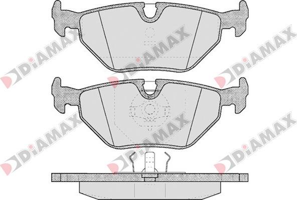 Diamax N09720 - Тормозные колодки, дисковые, комплект autospares.lv