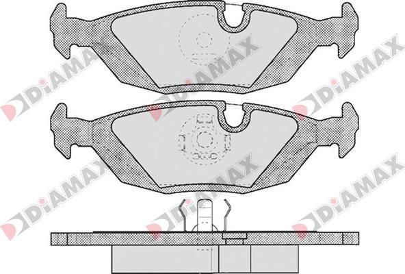 Diamax N09721 - Тормозные колодки, дисковые, комплект autospares.lv