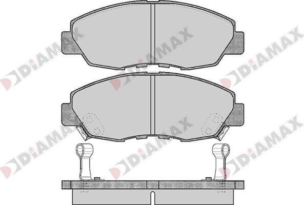 Diamax N09723 - Тормозные колодки, дисковые, комплект autospares.lv