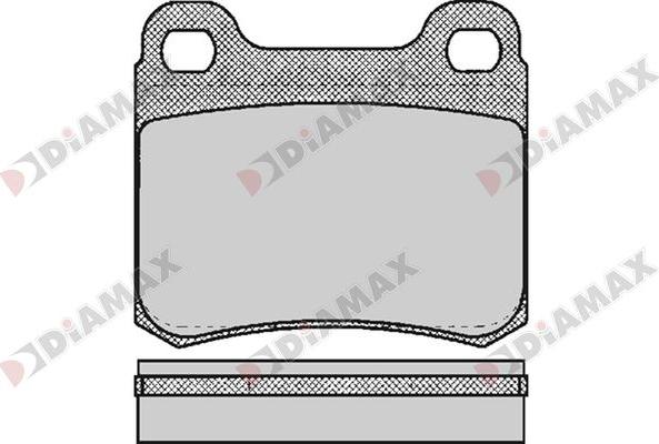 Diamax N09722 - Тормозные колодки, дисковые, комплект autospares.lv