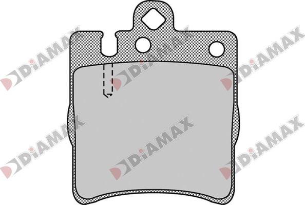 Diamax N09775 - Тормозные колодки, дисковые, комплект autospares.lv