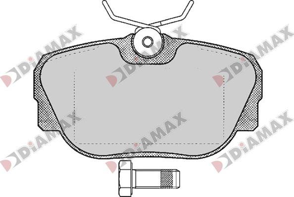 Diamax N09771 - Тормозные колодки, дисковые, комплект autospares.lv