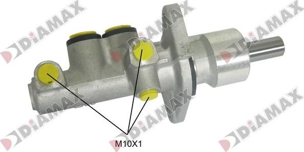 Diamax N04543 - Главный тормозной цилиндр autospares.lv