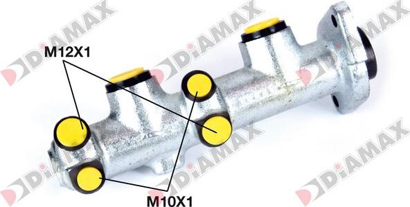Diamax N04014 - Главный тормозной цилиндр autospares.lv