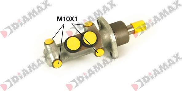 Diamax N04190 - Главный тормозной цилиндр autospares.lv