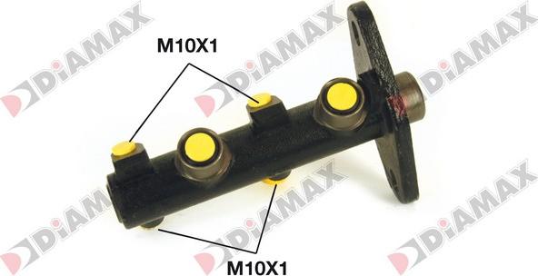 Diamax N04302 - Главный тормозной цилиндр autospares.lv