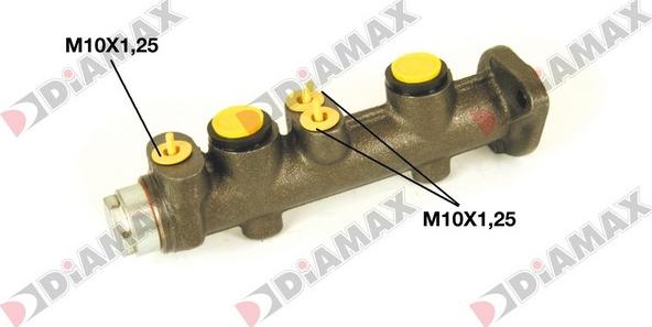 Diamax N04349 - Главный тормозной цилиндр autospares.lv