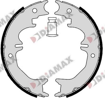 Diamax N01404 - Комплект тормозов, ручник, парковка autospares.lv