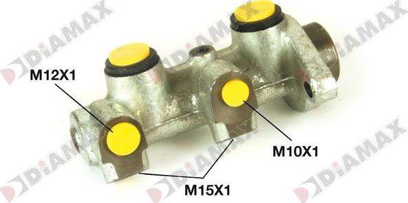 Diamax N01419 - Комплект тормозных колодок, барабанные autospares.lv