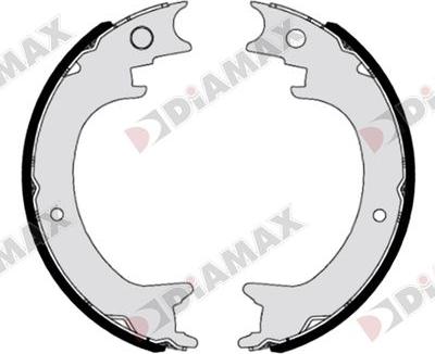 Diamax N01422 - Комплект тормозов, ручник, парковка autospares.lv