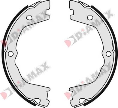 Diamax N01069 - Комплект тормозов, ручник, парковка autospares.lv