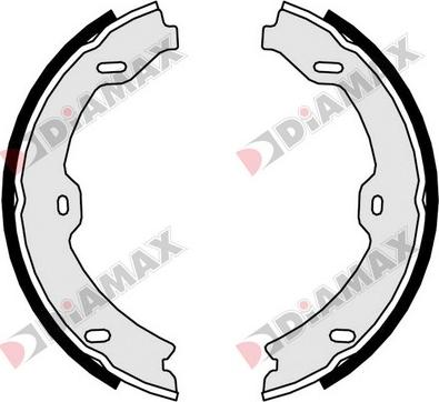 Diamax N01165 - Комплект тормозов, ручник, парковка autospares.lv