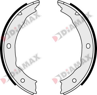 Diamax N01125 - Комплект тормозов, ручник, парковка autospares.lv