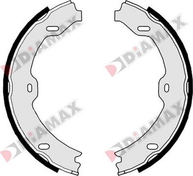 Diamax N01345 - Комплект тормозов, ручник, парковка autospares.lv