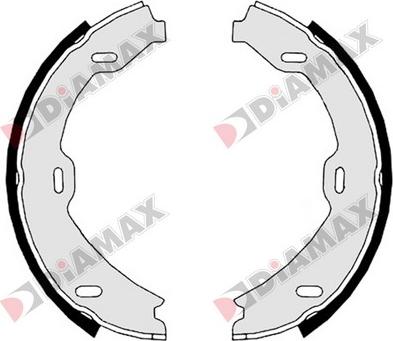 Diamax N01341 - Комплект тормозов, ручник, парковка autospares.lv