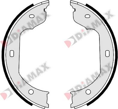 Diamax N01348 - Комплект тормозов, ручник, парковка autospares.lv