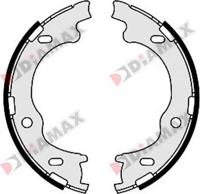 Diamax N01364 - Комплект тормозов, ручник, парковка autospares.lv