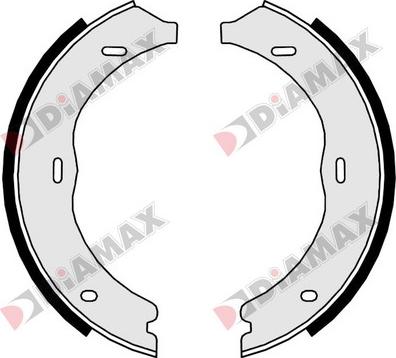 Diamax N01368 - Комплект тормозов, ручник, парковка autospares.lv