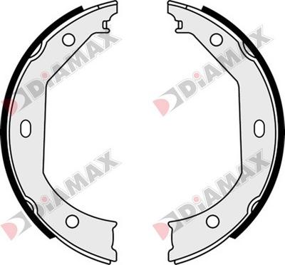 Diamax N01309 - Комплект тормозов, ручник, парковка autospares.lv