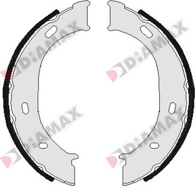 Diamax N01303 - Комплект тормозов, ручник, парковка autospares.lv