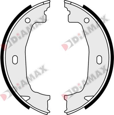 Diamax N01310 - Комплект тормозов, ручник, парковка autospares.lv