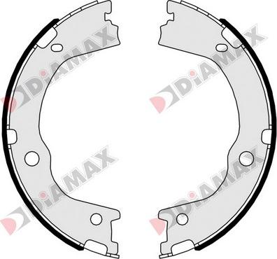 Diamax N01378 - Комплект тормозов, ручник, парковка autospares.lv