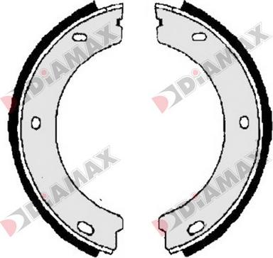 Diamax N01255 - Комплект тормозов, ручник, парковка autospares.lv