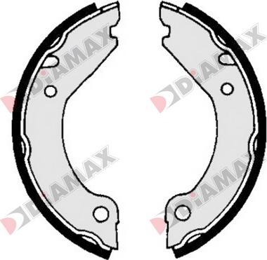 Diamax N01213 - Комплект тормозов, ручник, парковка autospares.lv