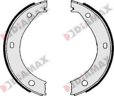 Diamax N01224 - Комплект тормозов, ручник, парковка autospares.lv