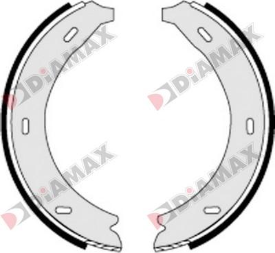 Diamax N01279 - Комплект тормозов, ручник, парковка autospares.lv