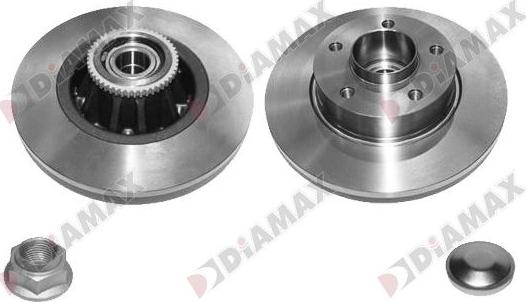 Diamax N08736RA - Тормозной диск autospares.lv