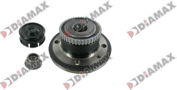 Diamax R3118 - Подшипник ступицы колеса, комплект autospares.lv