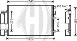 Diederichs 8445500 - Конденсатор кондиционера autospares.lv