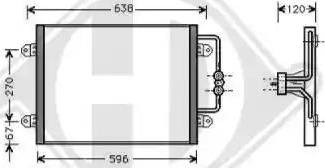 Diederichs 8446201 - Конденсатор кондиционера autospares.lv