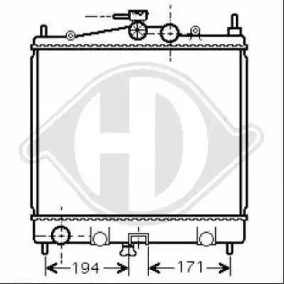 Diederichs 8440505 - Радиатор, охлаждение двигателя autospares.lv