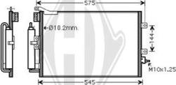 Diederichs 8441404 - Конденсатор кондиционера autospares.lv